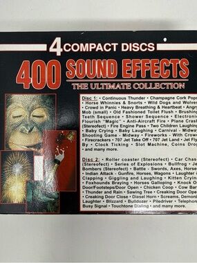 4 CD box set 400 Sound Effects The Ultimate Collection